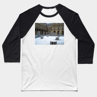 Paris Snow at Palais-Royal Baseball T-Shirt